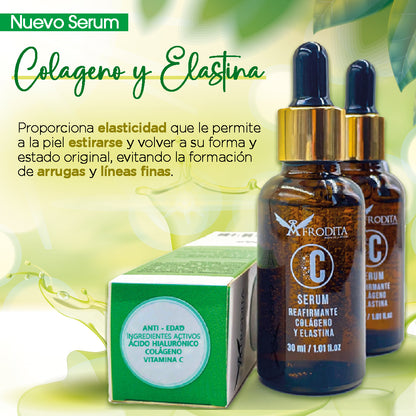 SERUM DE COLAGENO Y ELASTINA AFRODITA®︎ + Pack Anti-Edad Gratis